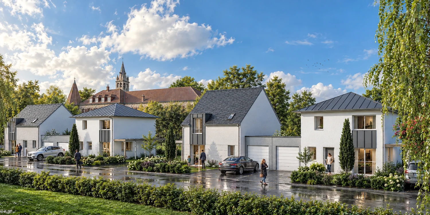 Maisons et jardins paysagers — visualisation architecturale Concept Ark