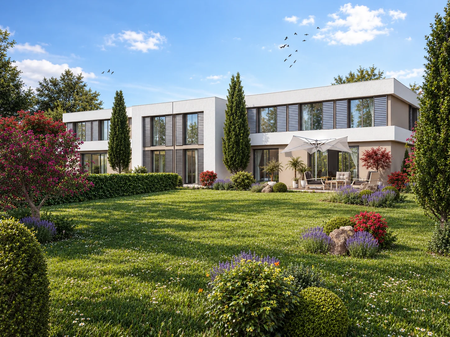 Villas contemporaines — visualisation architecturale Concept Ark